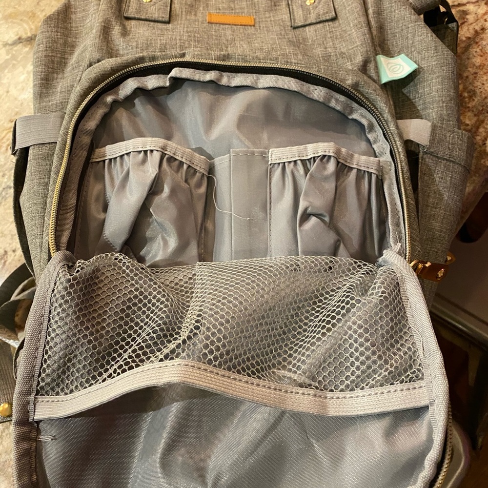 Gray Diaper Backpack - image 1